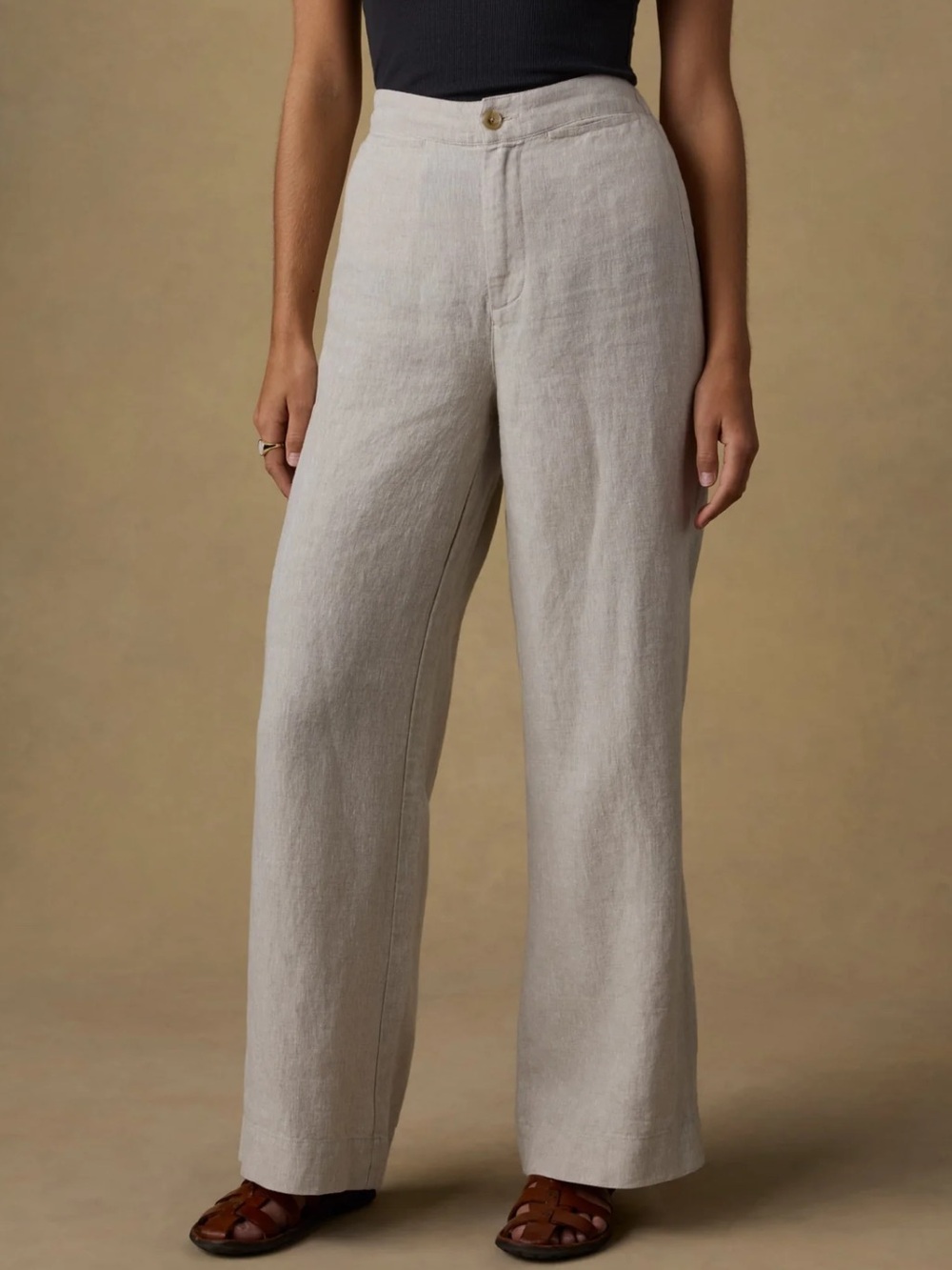 NWT Faherty Sun Strider Linen Wide Leg Pant Sz XL